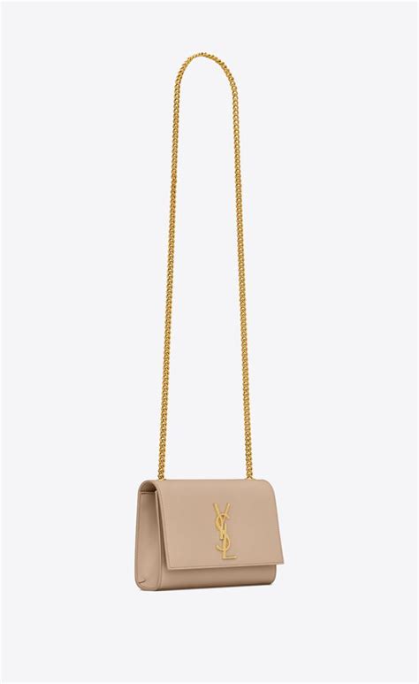 Kate Small Chain Bag In Grain De Poudre Embossed Leather